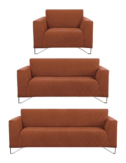 Funda sofá sí piezas real textil protector de sillón elástico
