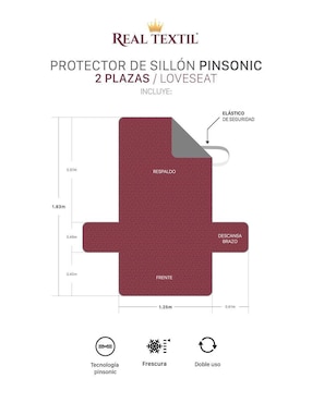 Funda sofá 3 piezas Real Textil Real Textil Pinsonic