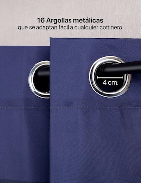 Cortina doble Translúcido Real Textil Golfo