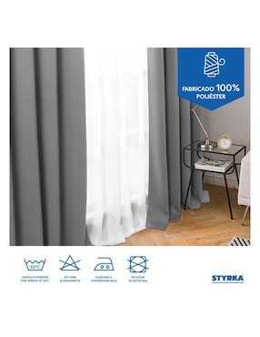 Cortina doble Black out Styrka