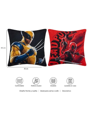 Cojín decorativo Providencia Reversible armas Deadpool