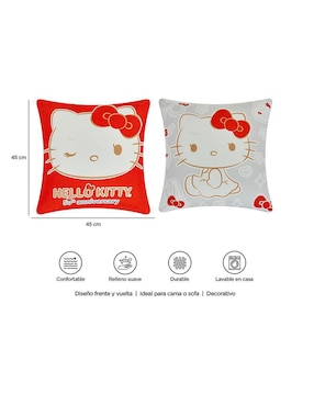 Cojín decorativo Providencia Reversible 50 Aniversario Hello Kitty