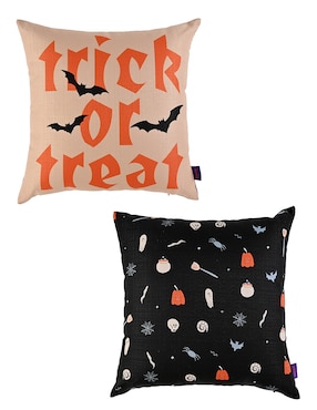 Set funda cojín Cementerium halloween