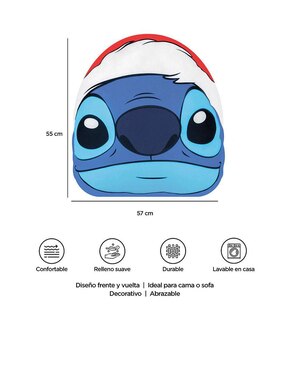 Cojín decorativo Providencia Microgel Navidad Stitch