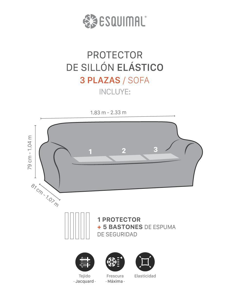  Funda elástica para sofá modular de 1, 2, 3, 4 plazas,  protector de sofá de color liso, protector de muebles de elastano para  sillón, sofá biplaza o sofá -D-4 plazas +