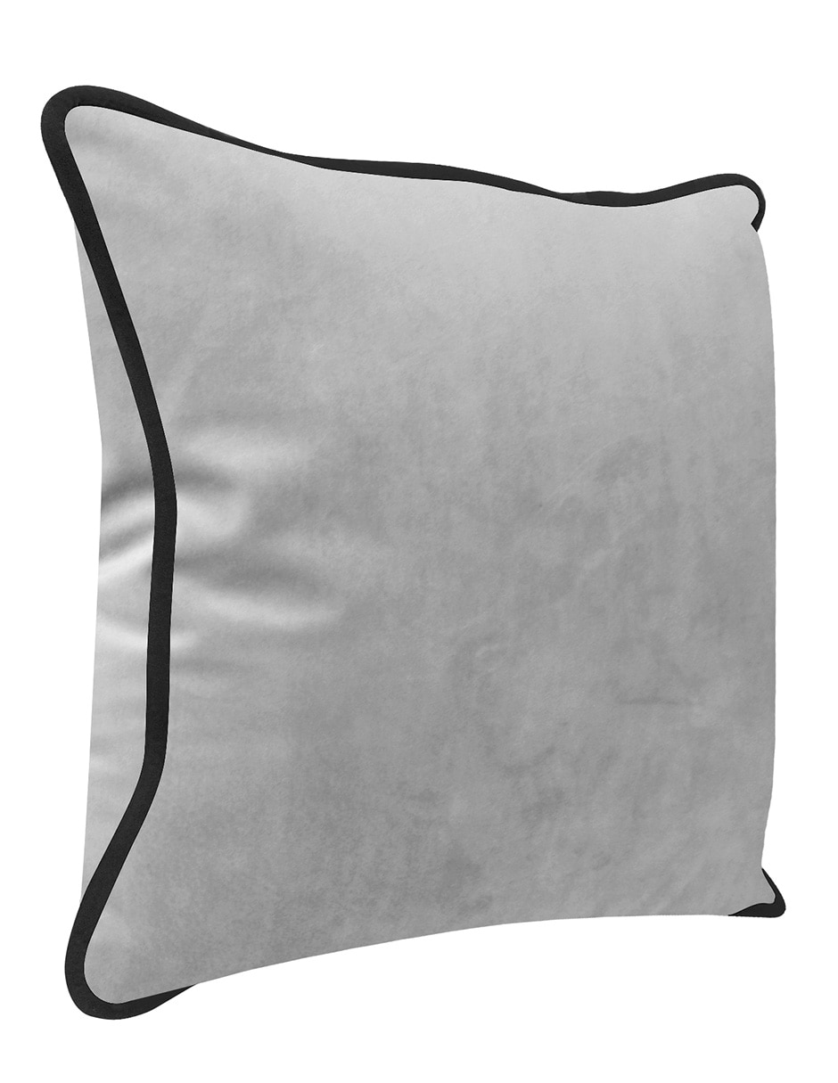 COJÍN BICOLOR, PLATEADO, 50 X 50 CM OMA