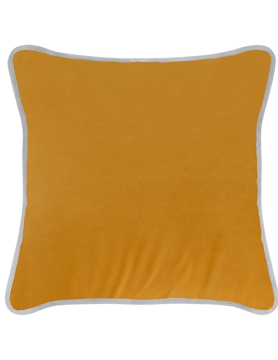COJÍN BICOLOR, AMARILLO, 50 X 50 CM OMA