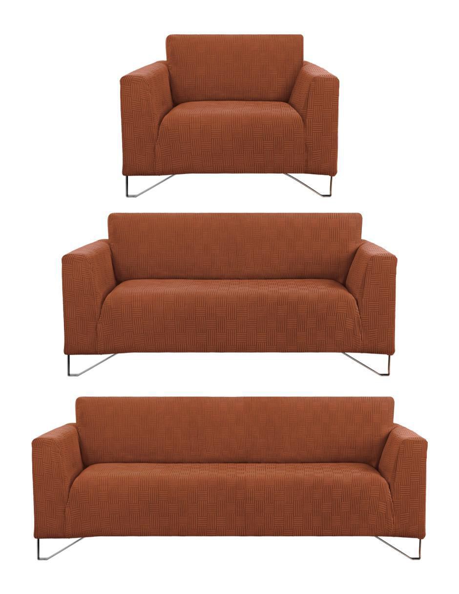 Funda sofá sí piezas real textil protector de sillón elástico