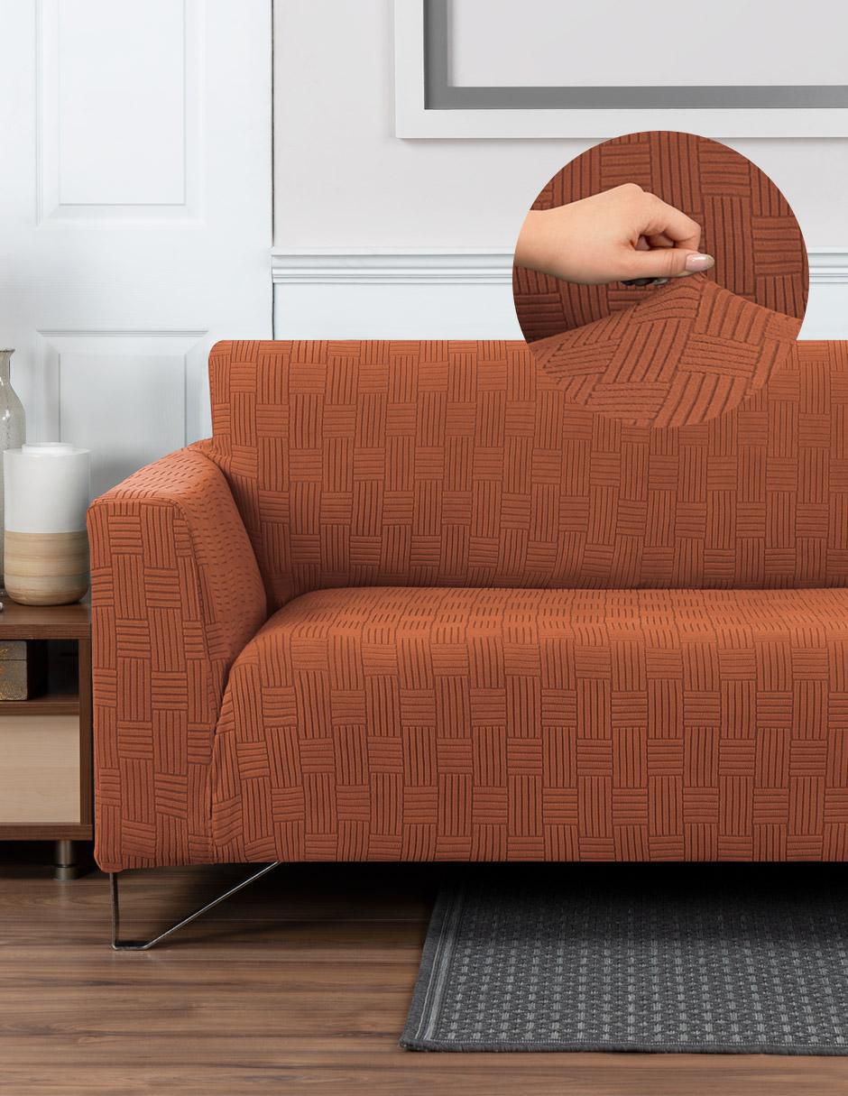 Funda sofá sí piezas real textil protector de sillón elástico