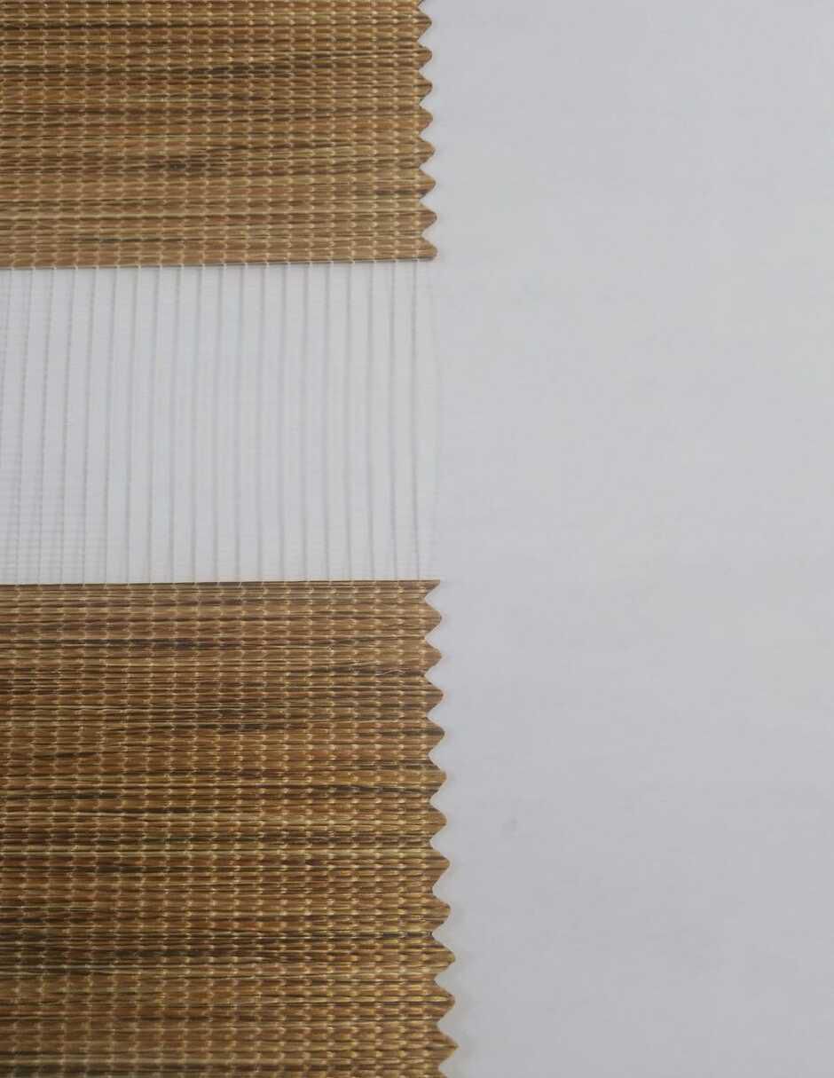 Persiana enrollable enrollable decoking wood desing "de" algodón y poliéster
