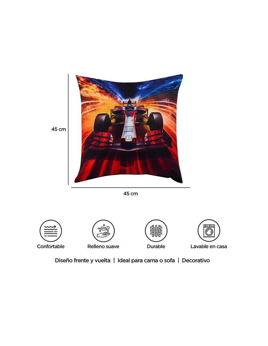 Cojín decorativo Racing Red  reversible 9