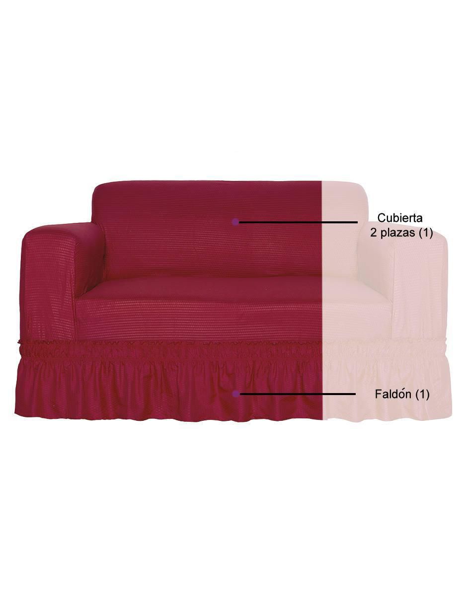 Funda sofá antideslizante 2 piezas 2