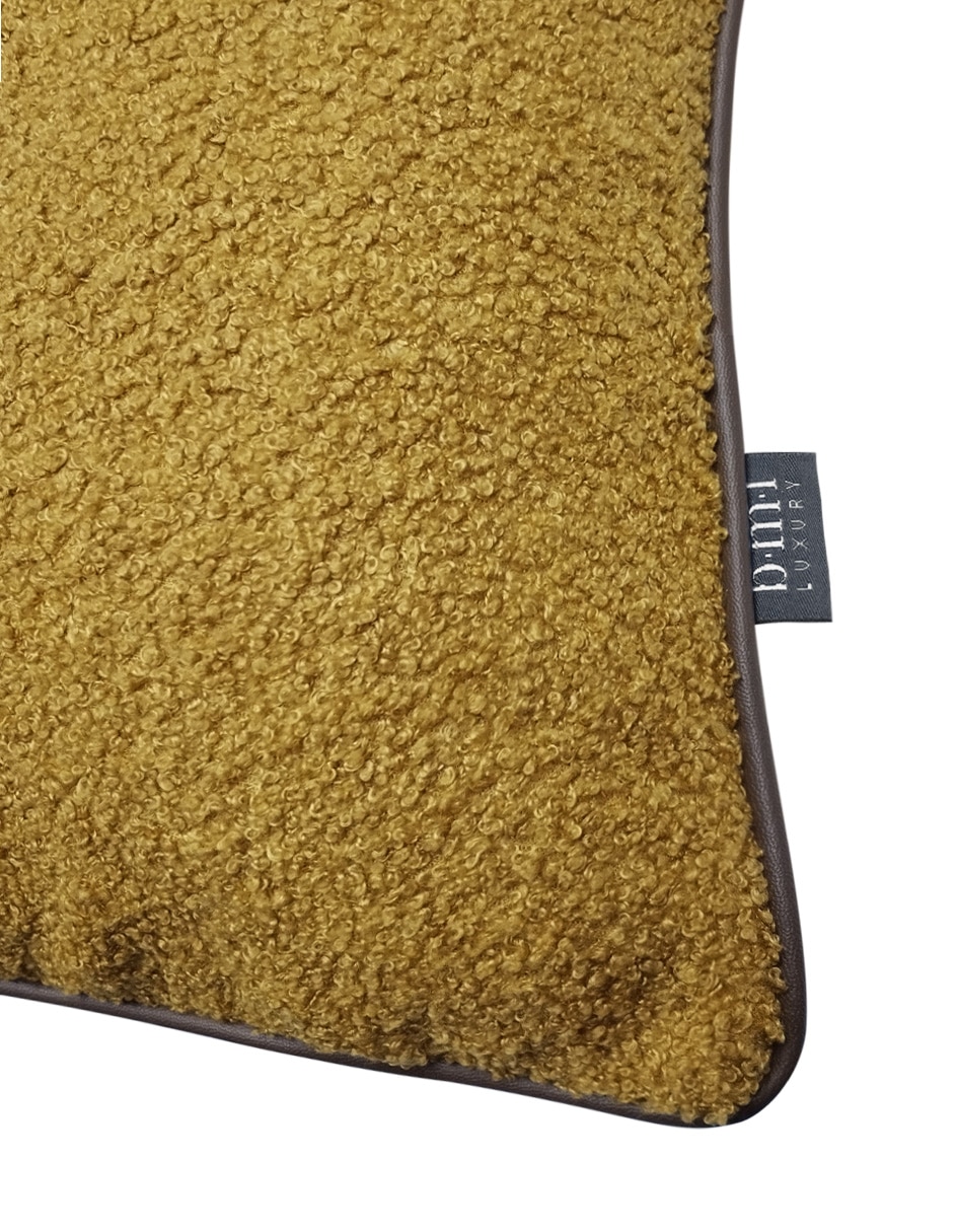 Cojín decorativo Sherpa Edge Leather 2
