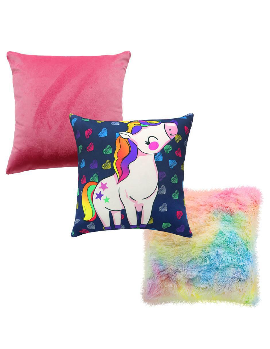 Set de cojín decorativo Unicornio