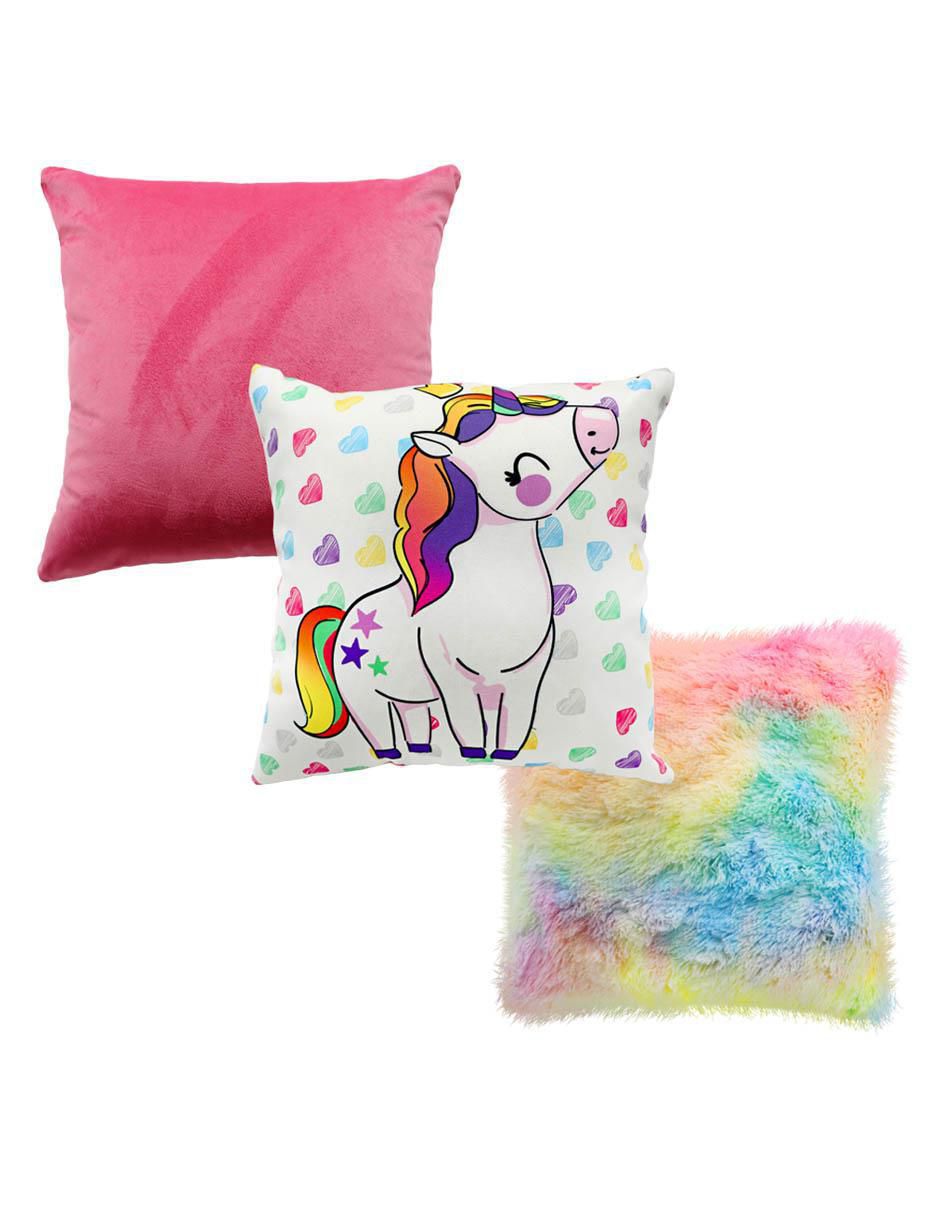 Set de cojín decorativo Unicornio