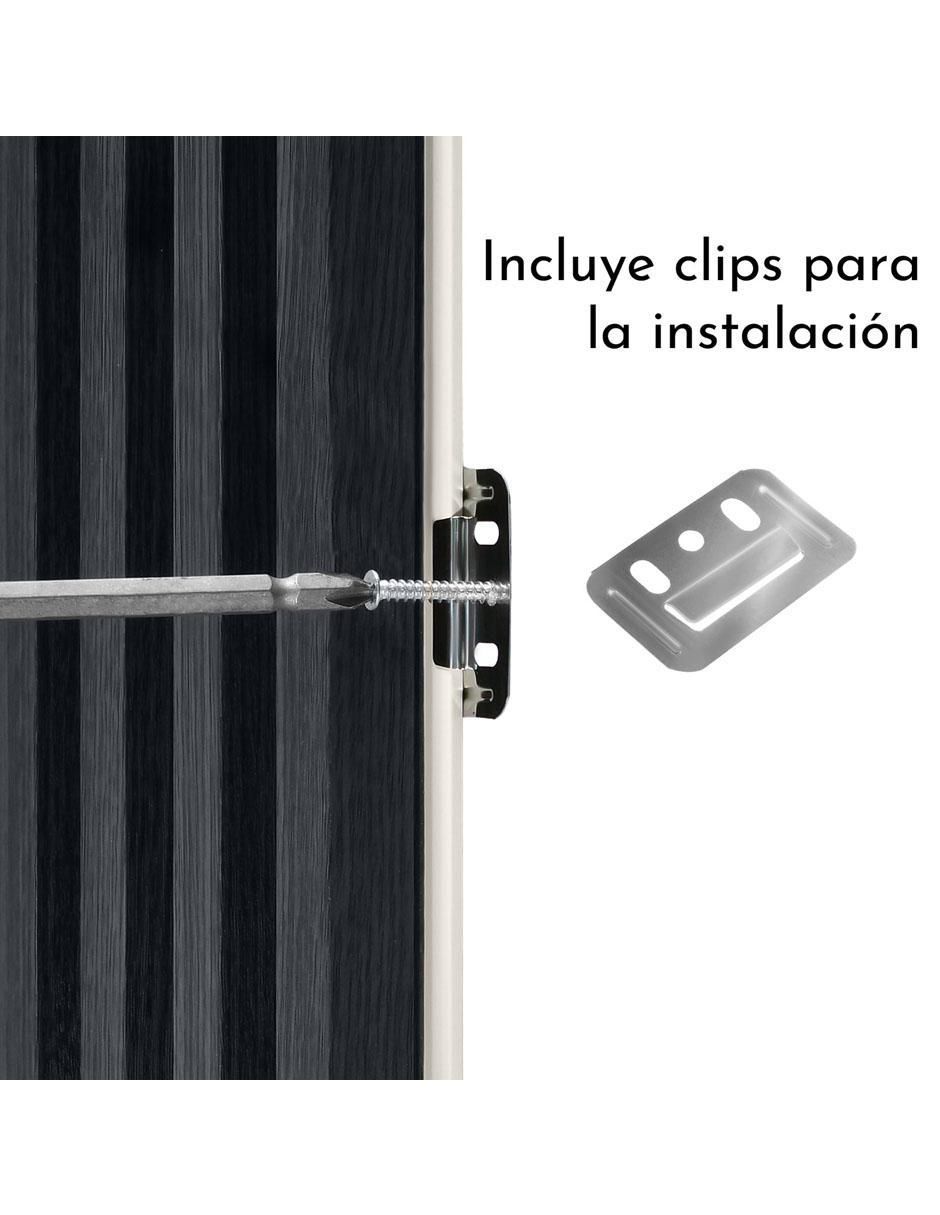 Lambrin de madera y plástico 14 piezas 4