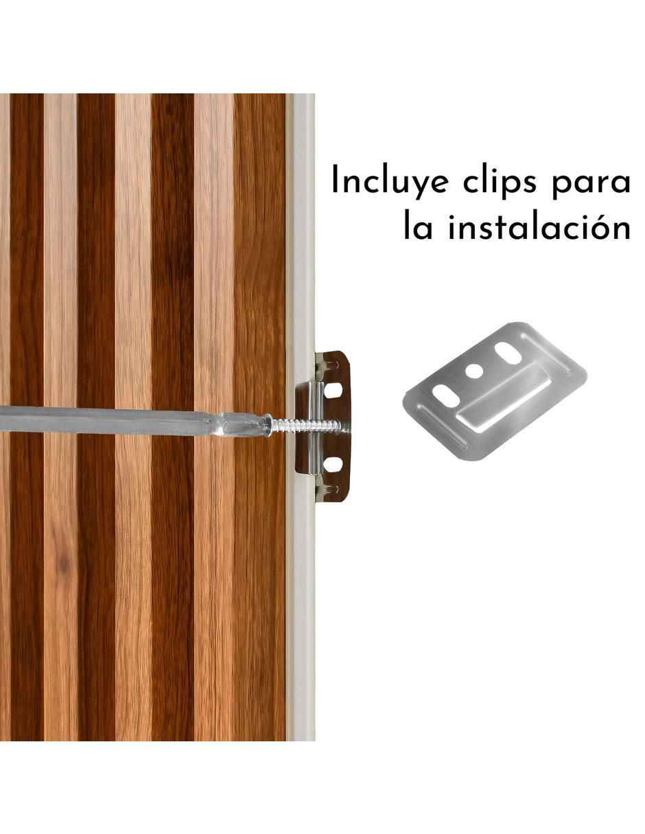 Lambrin de madera y plástico 4 piezas 3
