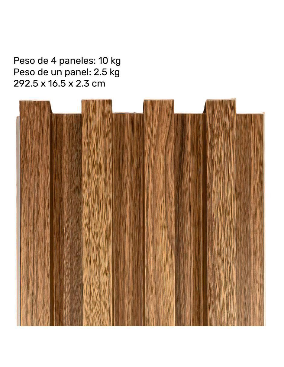 Lambrin de madera y plástico 4 piezas 5