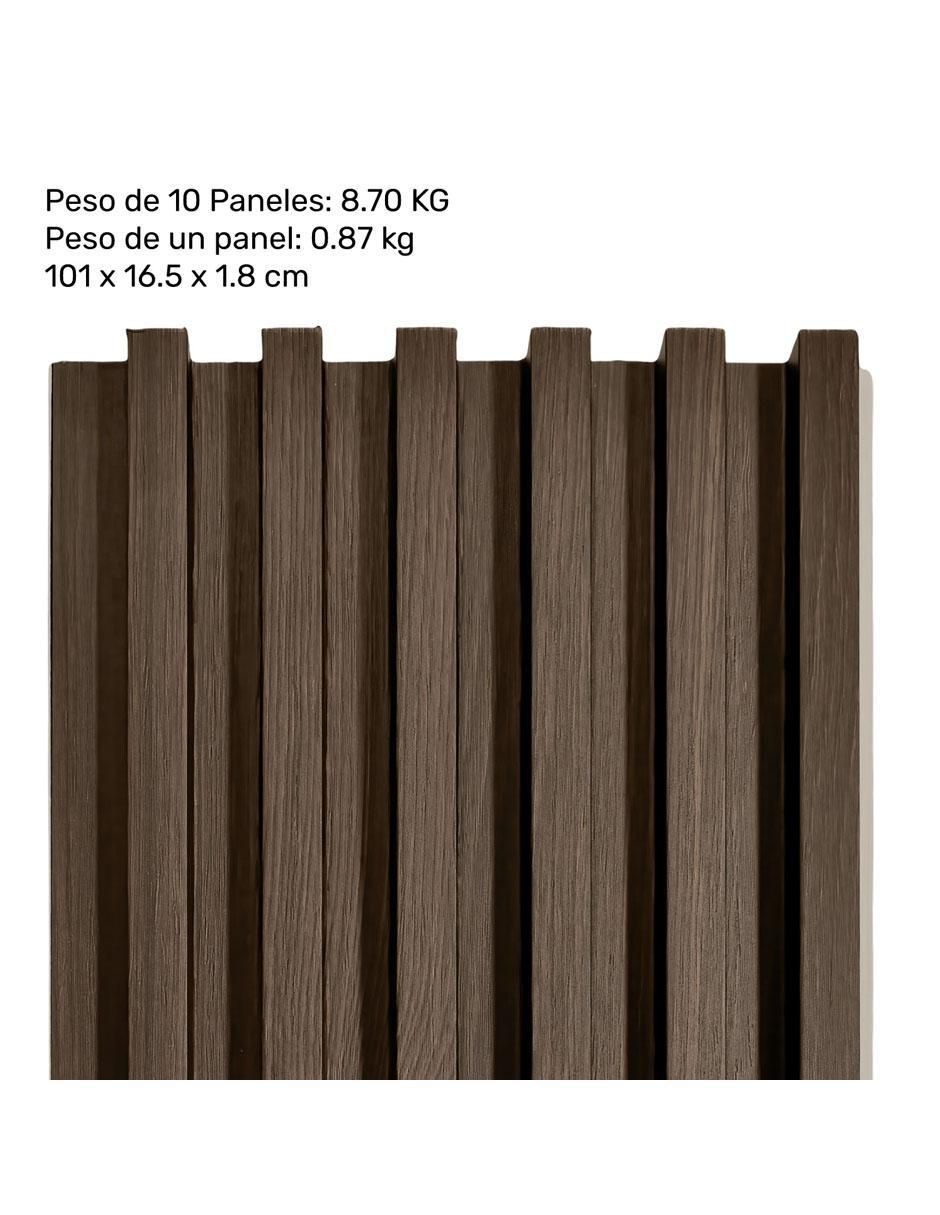 Lambrin de madera y plástico 10 piezas 5