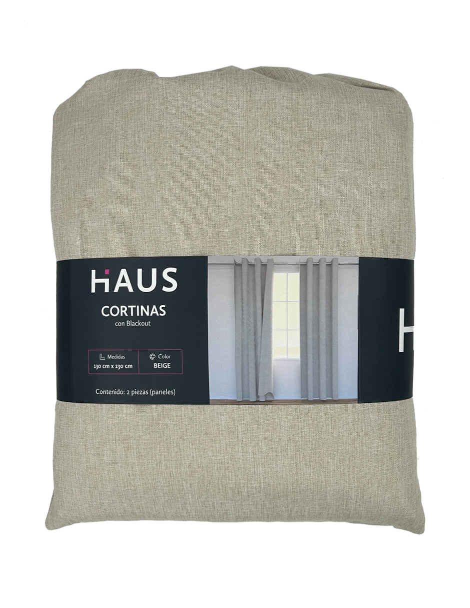 CORTINA CORTINAS DECORATIV, BEIGE HAUS