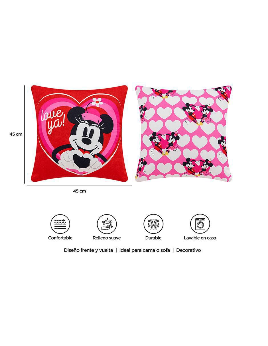 Cojín decorativo reversible Latido Mickey Mouse 7