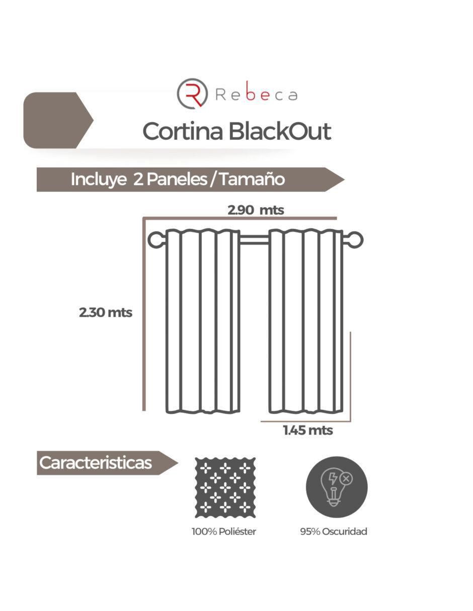 Set cortina Black Out Rebeca