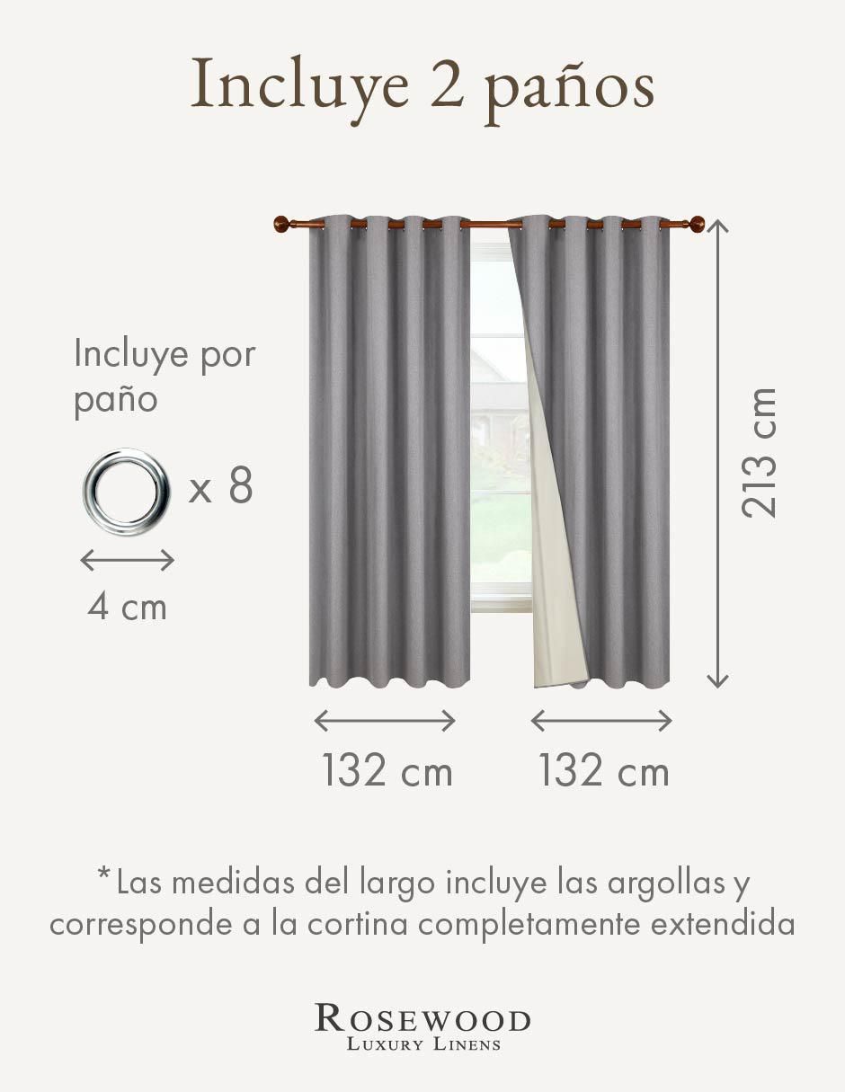 Cortina black out rosewood sin familia o colección