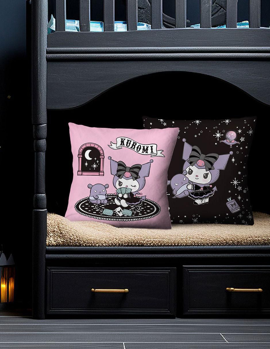 Cojín decorativo reversible encanto kuromi 4