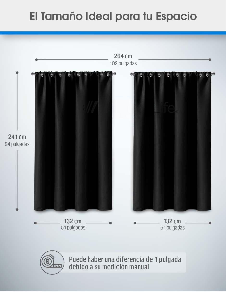 Set cortina Black out 4